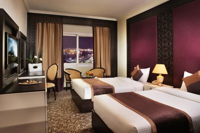 Twin room at Carlton Hotels in Dubai